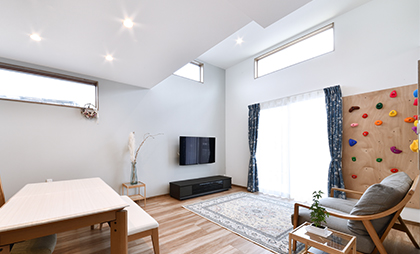 ボルダリングウォールのある暮らし